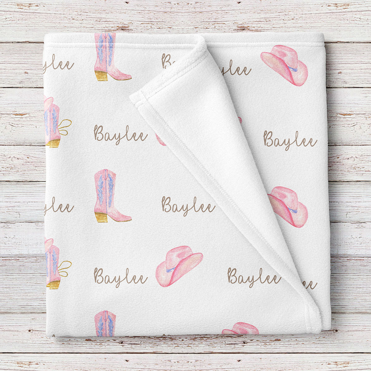 Annie Oakley's Little Cowgirl's Wild West Adventure Eco-Friendly Bamboo Cotton Baby Blanket