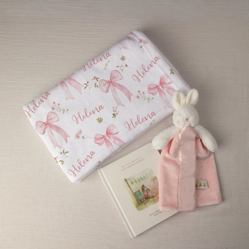 Little Bow Pink Signature Personalized Baby Gift Box – Stork Wares